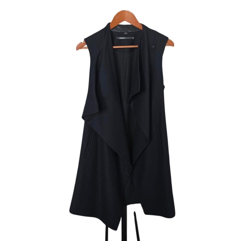 AllSaints Italian Wool Vest Navy Size 6